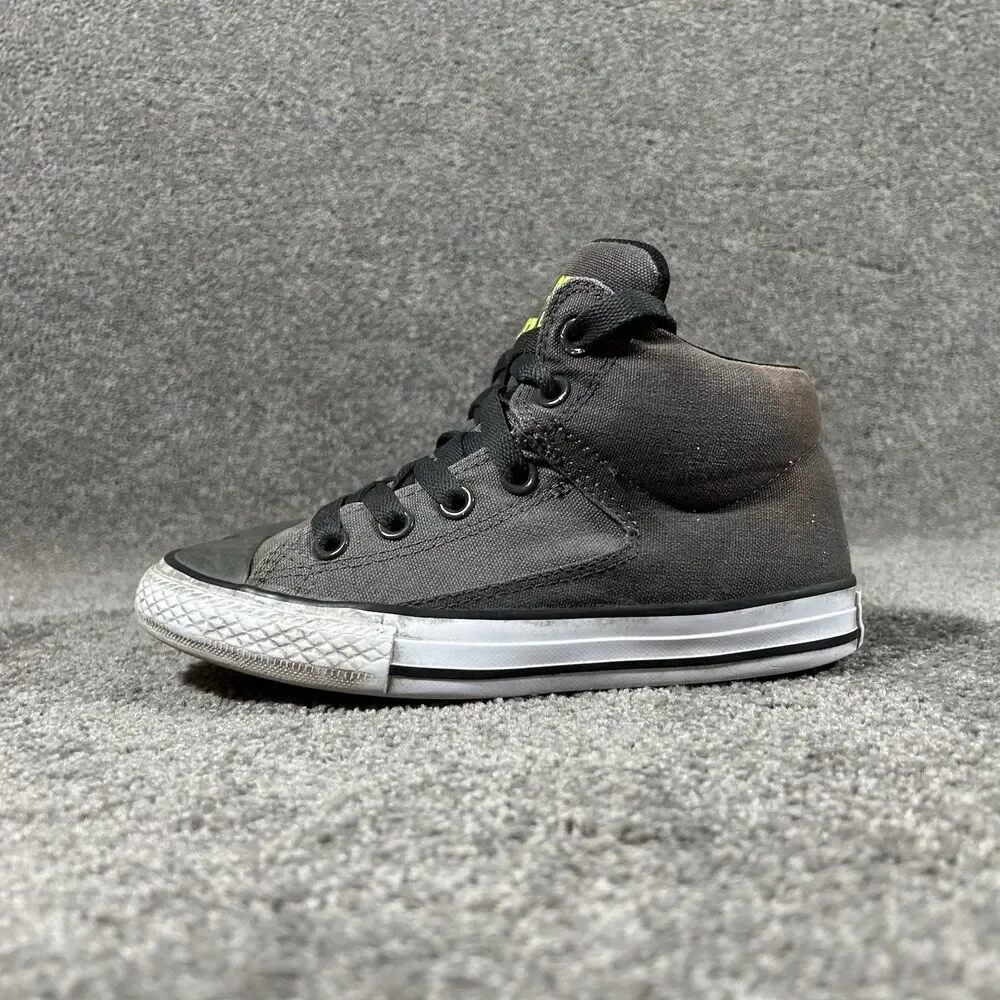 Converse Chuck Taylor All Star Axel Mid Kids Size 1 Gray Black Athletic Shoes